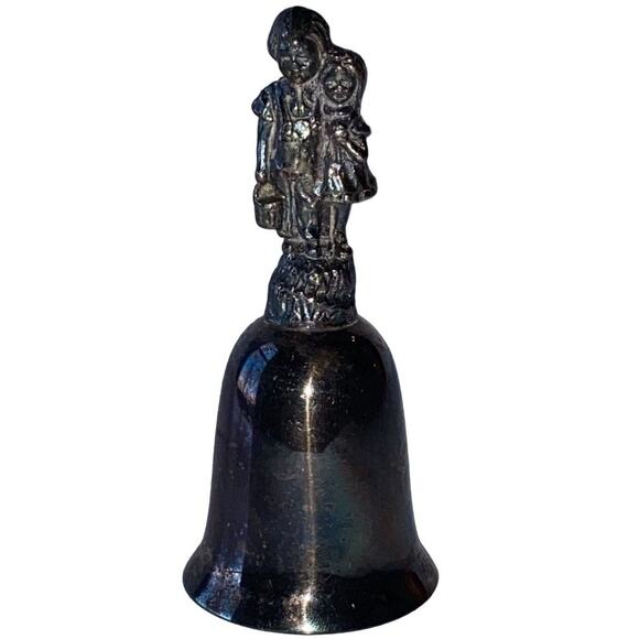 New England Collectors Society Bell Jack and Jill Silver Plate Nursery Rhyme - Picture 2 of 9